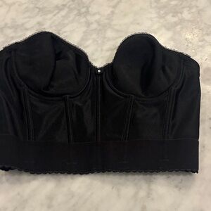 Dominique Black Strapless Bandeau